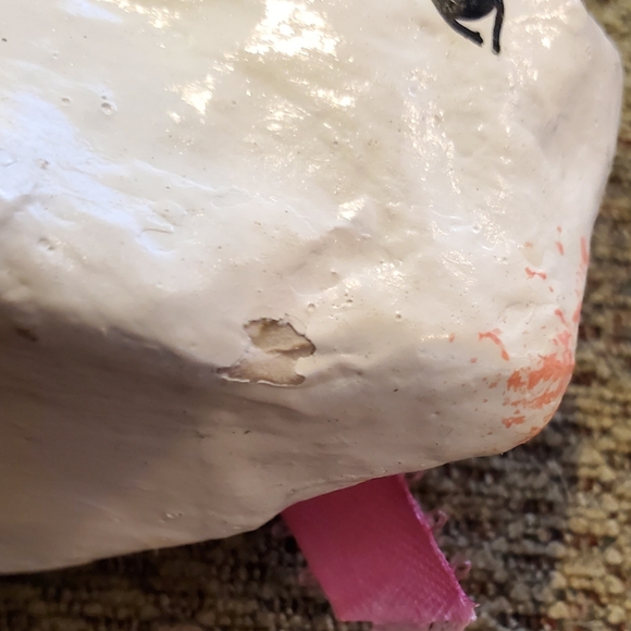 4.5 inch x 3.5 inch Paper Mache Rabbit Home Decor Cottage Core Rustic Farmhouse - Picture 9 of 13